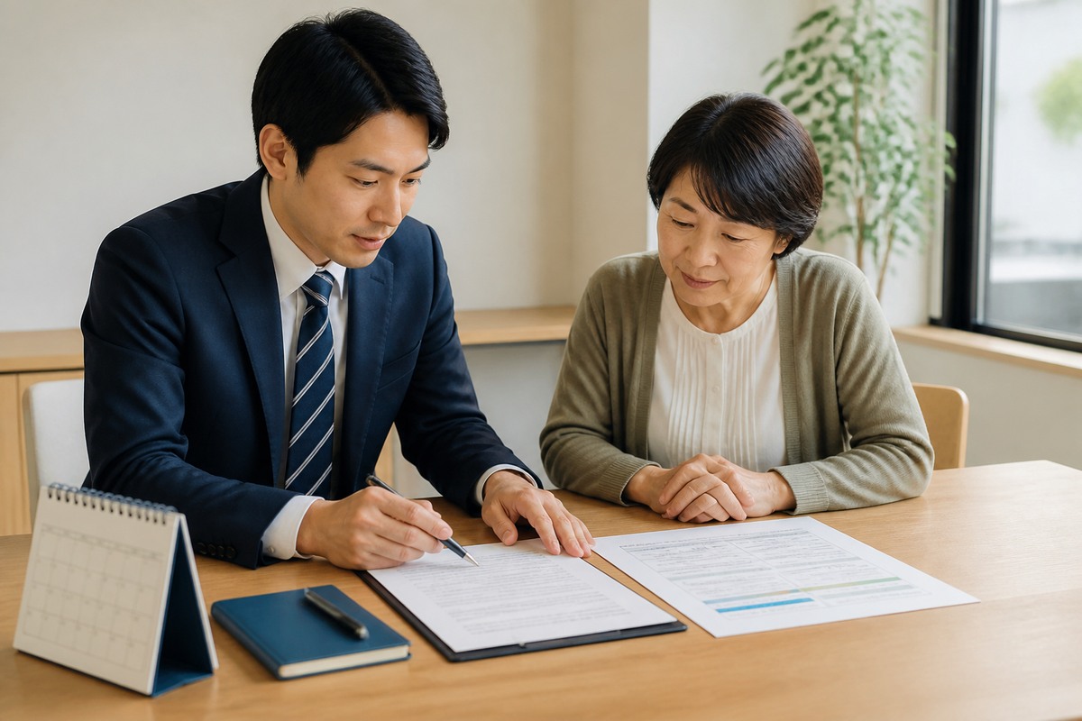 媒介契約へ署名する前に報告頻度と契約期間を読み合わせる所有者と担当者