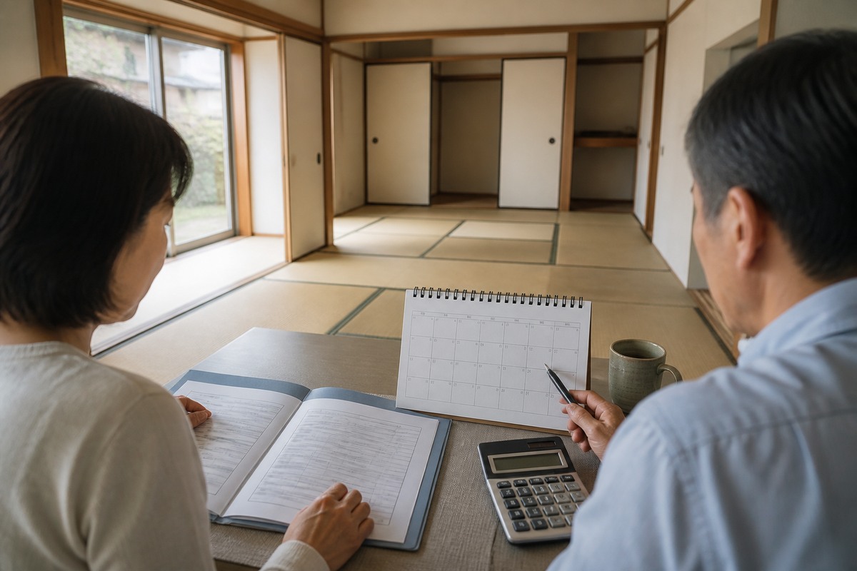 空室期間と年間支出をカレンダーで確認する空き家所有者